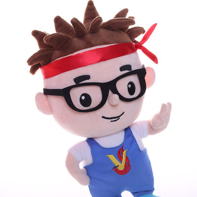 muñeca del carácter del animado de la felpa del muchacho del baloncesto de la historieta de los 25cm para el regalo de los niños