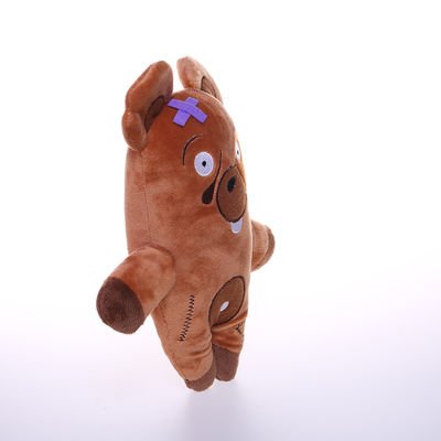 Juguetes interactivos modificados para requisitos particulares de la felpa de los animales domésticos rellenos para masticar los juguetes los 20cm