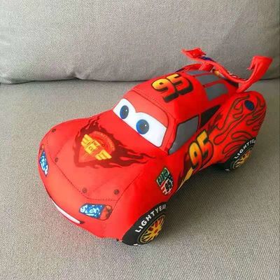 coche rojo relleno historieta de encargo Toy Printing Logo de Mcqueen del coche de los 25cm