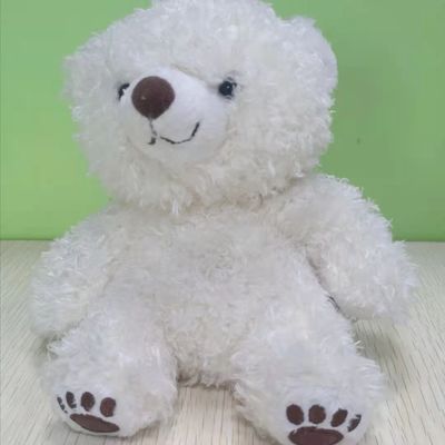 el 18*15cm personalizaron a pequeño Teddy Bear Washable blanco