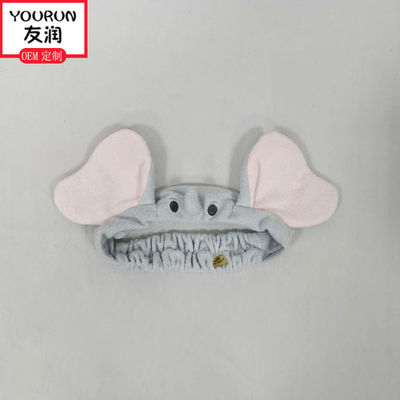 Banda linda Toy Accessories suave del pelo de la felpa de la cara del lavado del oído de elefante que vuela