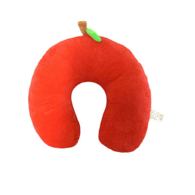 Viaje reencuadernado lento Nap Plush Neck Pillow de la almohada del algodón rojo U de la memoria
