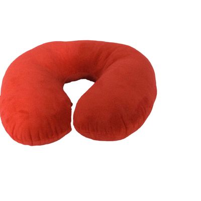 Viaje reencuadernado lento Nap Plush Neck Pillow de la almohada del algodón rojo U de la memoria