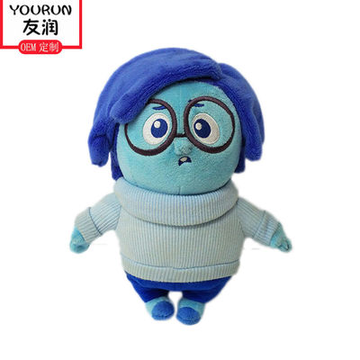 Peluche de la historieta con la almohada el dormir del regalo de los niños de los vidrios