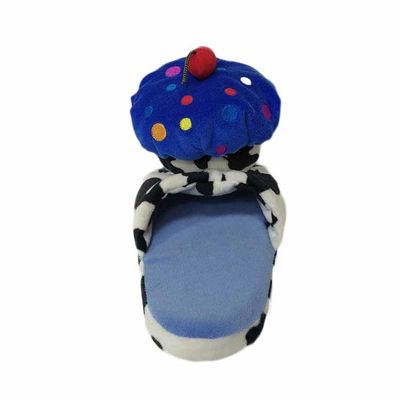 Vaca lechera azul Flip Flop Plush Stuffed Animal suave que modela la decoración del hogar de la felpa