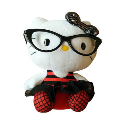 Juguetes de la felpa de Kitty Stuff Toy Stuffed Animal de los vidrios hola