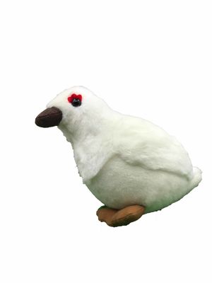 Juguetes de la felpa del peluche del pájaro de la paloma blanca de la simulación pequeños