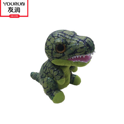 OEM del regalo de S de Toy Children de la felpa del dinosaurio verde del poliéster el ' modificó para requisitos particulares