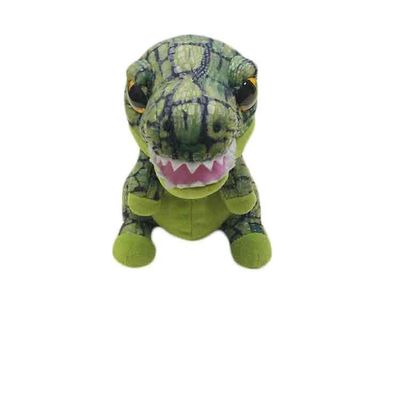 OEM del regalo de S de Toy Children de la felpa del dinosaurio verde del poliéster el ' modificó para requisitos particulares