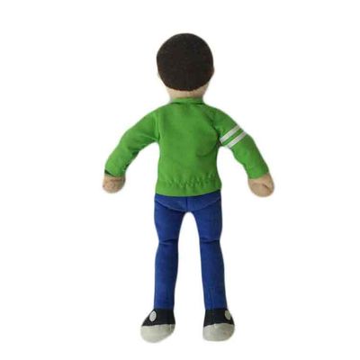 la felpa verde de la muñeca de los deportes de los 35cm rellenó los juguetes Toy Gift suave lindo colorido