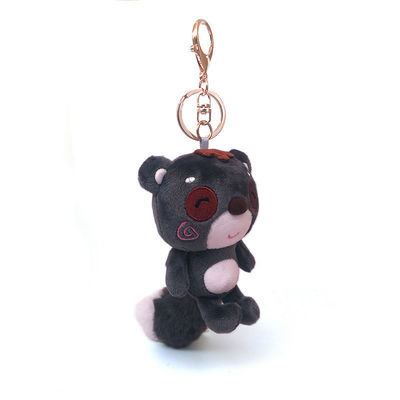 OEM pendiente de cadena dominante del bolso del 10cm Mini Black Plush Teddy Bear