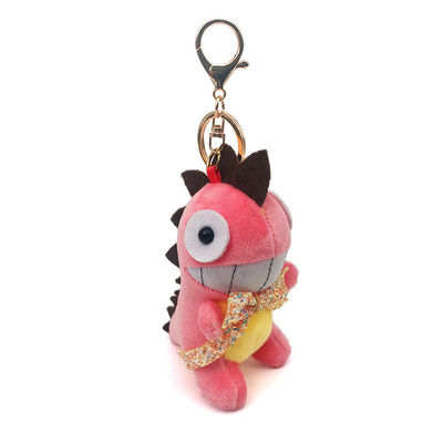 Juguetes de cadena dominantes de la felpa de la muñeca de la felpa del dinosaurio de Logo Small Red Big Mouth del bordado