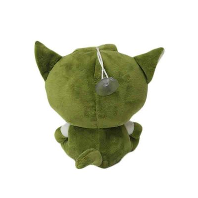Regalo verde de los niños de Cat Toy Detective Soft Cuddly Toy del algodón lindo de los PP