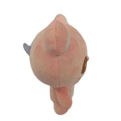 La taza de Cat Soft Toy With Suction del rosa de los niños rellenó el regalo modificado para requisitos particulares los juguetes de la felpa