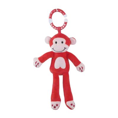 Peluches seguros de Toy Newborn Crib Pendant Crib de la felpa de Red Monkey