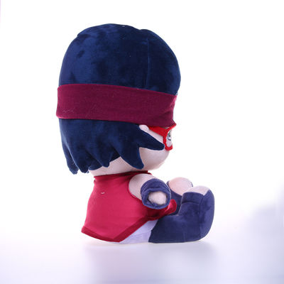 muñeca roja linda de la felpa del muchacho de los vidrios de los 35cm no fácil deformar
