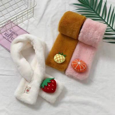 Versión Toy Accessories suave de Autumn Winter Plush Scarf Korean de los niños de Thickende