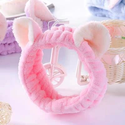 Banda linda Toy Accessories suave del pelo de la felpa de la venda de Cat Ears Simple Makeup Plush