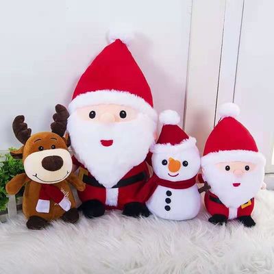 El peluche de los alces de la Navidad presenta la felpa Toy For Tree Decorations de la Navidad