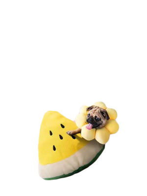 La pizza formó el perro relleno que Toy Vocal Pet Molars Plush juega algodón del 100% PP