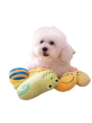 La pizza formó el perro relleno que Toy Vocal Pet Molars Plush juega algodón del 100% PP