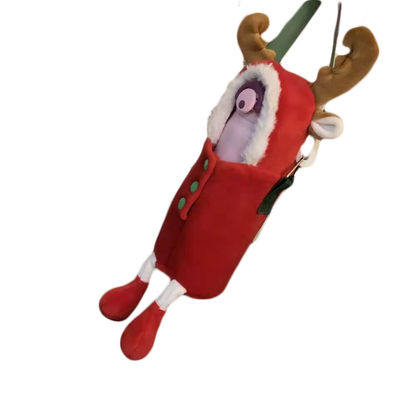 La taza de la felpa del termo de los ciervos de la Navidad cubre la cubierta lanzada con una honda linda de la felpa de la taza del agua