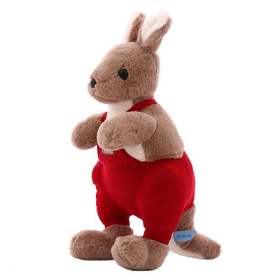 Almohada rellena canguro el dormir del bebé del regalo de cumpleaños de la muchacha de los juguetes de la felpa del pelo del conejo