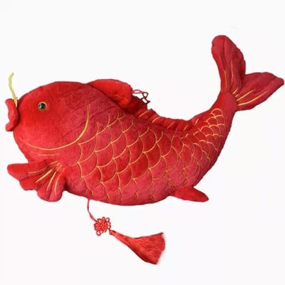 Colgante casero de la decoración de la carpa del festival de primavera de la felpa de la muñeca roja de la mascota