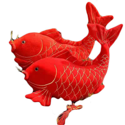 Colgante casero de la decoración de la carpa del festival de primavera de la felpa de la muñeca roja de la mascota