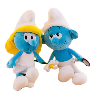 la felpa del animado del peluche de Smurf de la historieta de los 40cm juega al padre azul Blue Sister