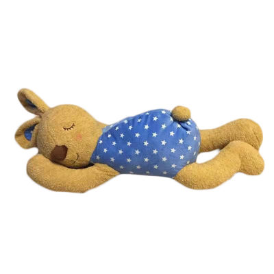 la felpa animal suave de los 40cm juega el café o el rosa de la almohada de la felpa del conejo el dormir