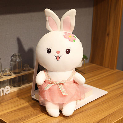 Juguete relleno los 30cm realista del conejo del lavable a mano