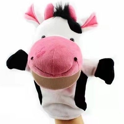 muñeca suave animal de las marionetas de mano de la felpa interesante de los 20cm para los bebés