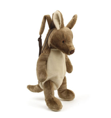 Producción corta del ODM de la mochila de los niños animales de la mochila de la tela de la felpa