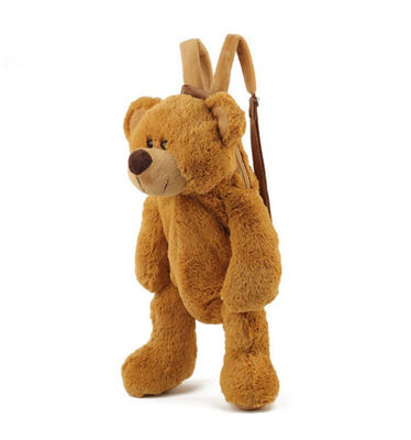 Producción corta del ODM de la mochila de los niños animales de la mochila de la tela de la felpa