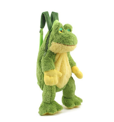 Producción corta del ODM de la mochila de los niños animales de la mochila de la tela de la felpa