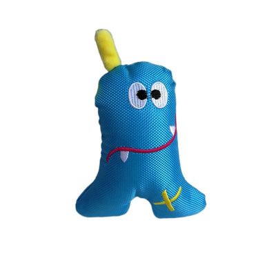 El monstruo de mar resistente del triángulo del azul de Oxford de la mordedura acaricia los juguetes de la felpa