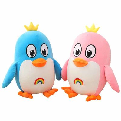 Felpa rosada Toy For Home Decoration del pingüino del lavable a mano los 20cm del OEM