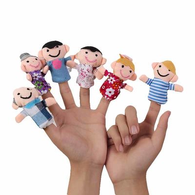 Marionetas del finger de la felpa de los estudiantes el 15cm de la escuela primaria
