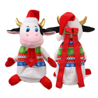 3D que modela la mochila de la felpa de la vaca de la Navidad de los 30cm para los niños
