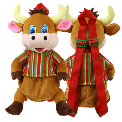 3D que modela la mochila de la felpa de la vaca de la Navidad de los 30cm para los niños
