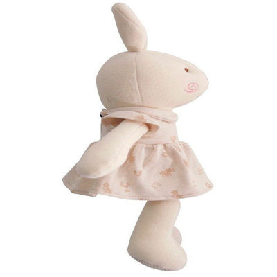 Los 25cm Bunny Soft Toy rosado de los niños del lavable a mano