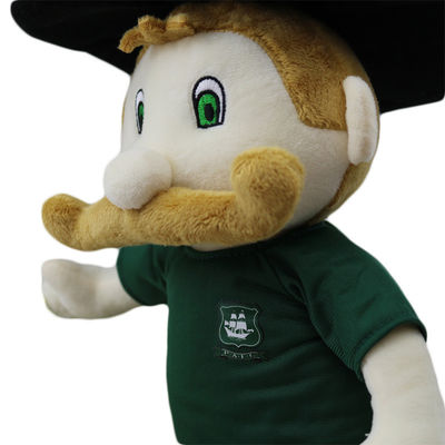 Juguetes barbudos de la felpa de Cartoon Character Stuffed del soldado