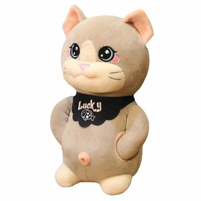 El OEM pela a Cat Plush Toy linda de los niños amistosos de los 20cm