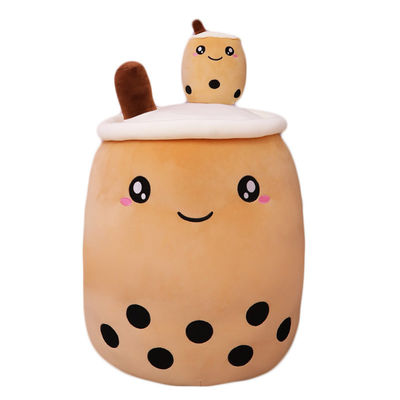Nube como la almohada lavable de la taza de té de la leche de la felpa del tacto