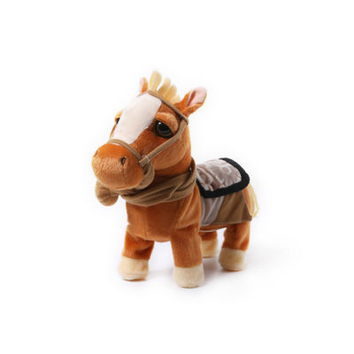 Pele la felpa eléctrica amistosa Pony Toy del cortocircuito del movimiento