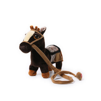 Pele la felpa eléctrica amistosa Pony Toy del cortocircuito del movimiento