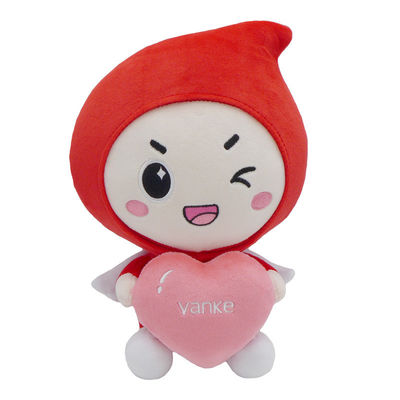 EN71 los 25cm Mini Plush Mascot Toy With imprimió el logotipo