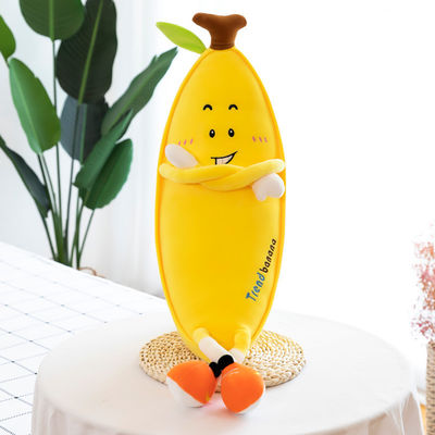 Almohada de tiro decorativa del hogar de la felpa con diseño del plátano