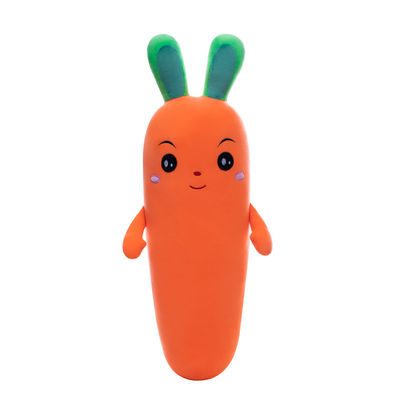 La zanahoria lavable de la emulación del super suave rellenó el juguete vegetal de la felpa del juguete OEM/oDM